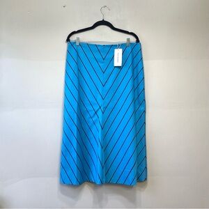 Marimekko Pouta Kiskoraita Blue Chevron Skirt
